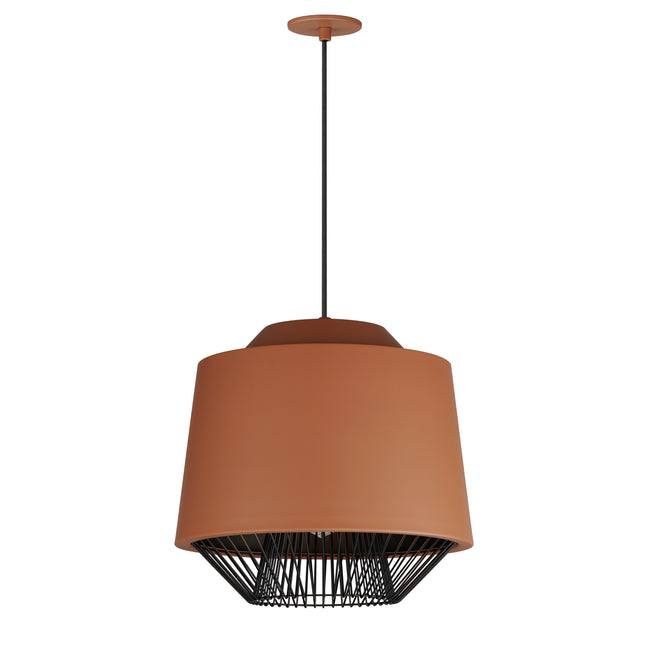 E11394-BRKBK - Phoenix 19" Pendant - Brick/Black