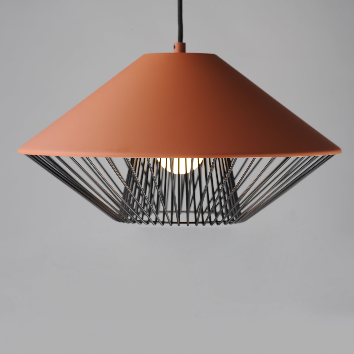 E11395-BRKBK - Phoenix 16" Pendant - Brick/Black