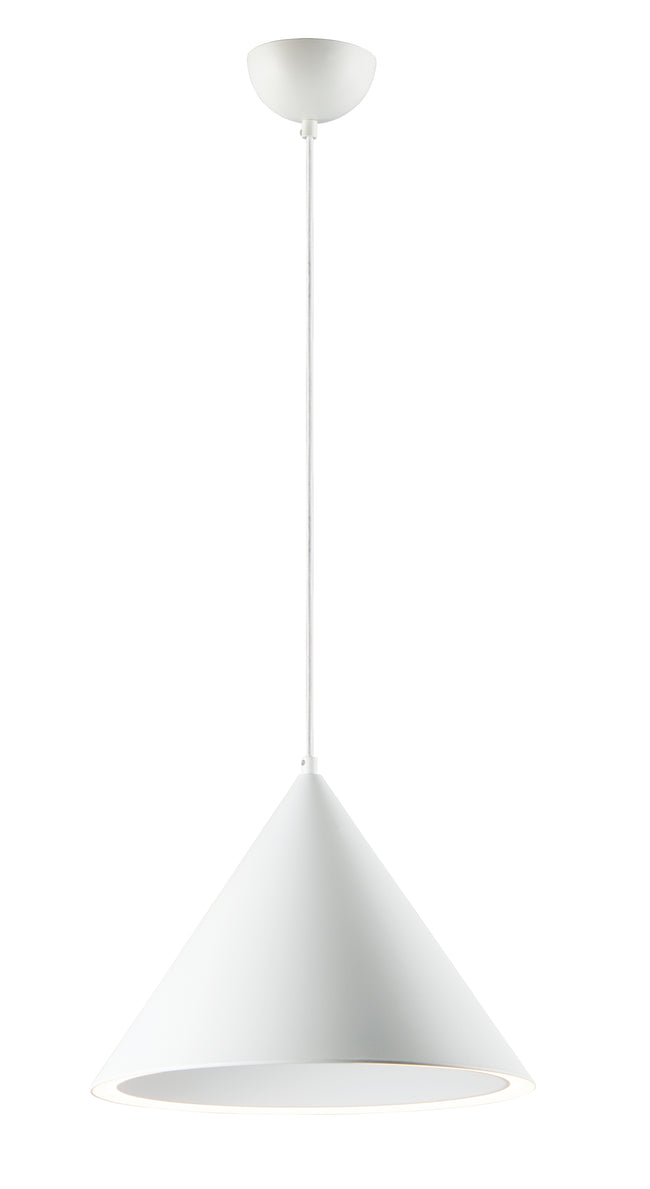 E20086-MW - Abyss 16" Pendant - Matte White