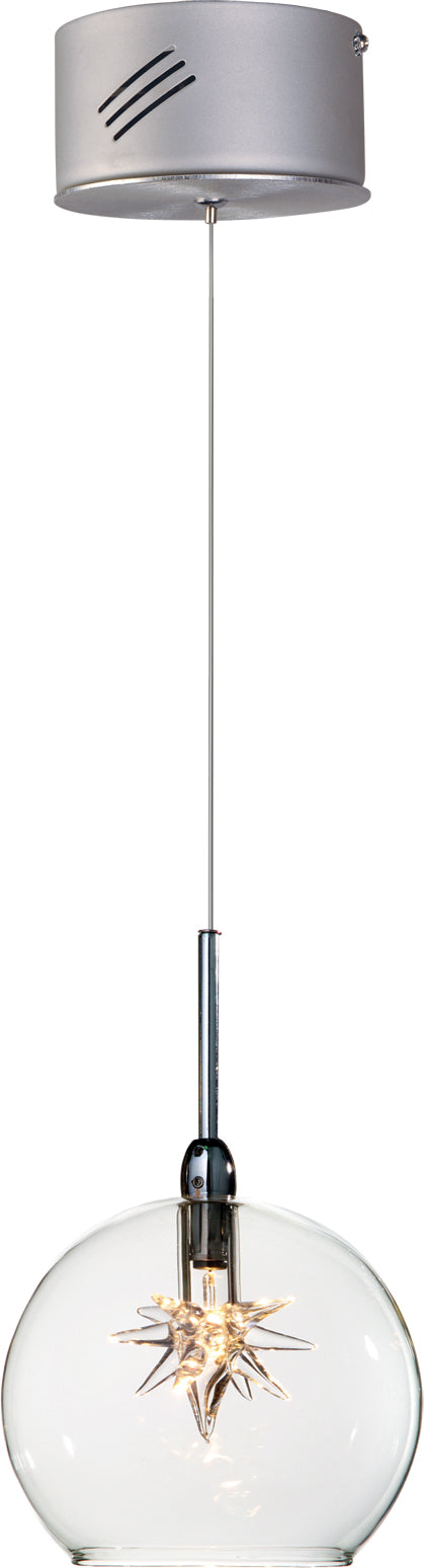 E20108-24 - Starburst 6" Pendant - Polished Chrome