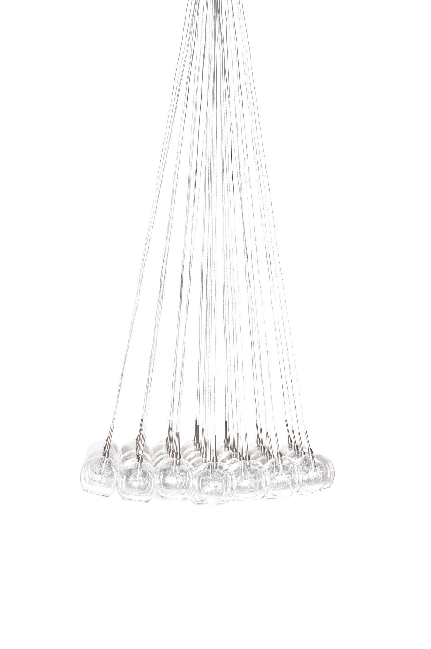 E20112-24 - 37 Light Starburst 33" Chandelier - Satin Nickel