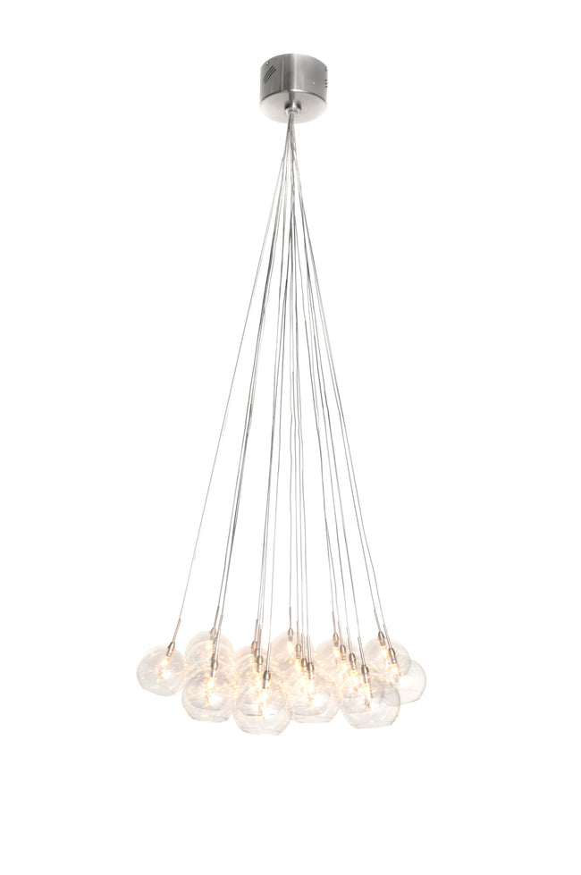 E20113-24 - 19 Light Starburst 20" Chandelier - Satin Nickel