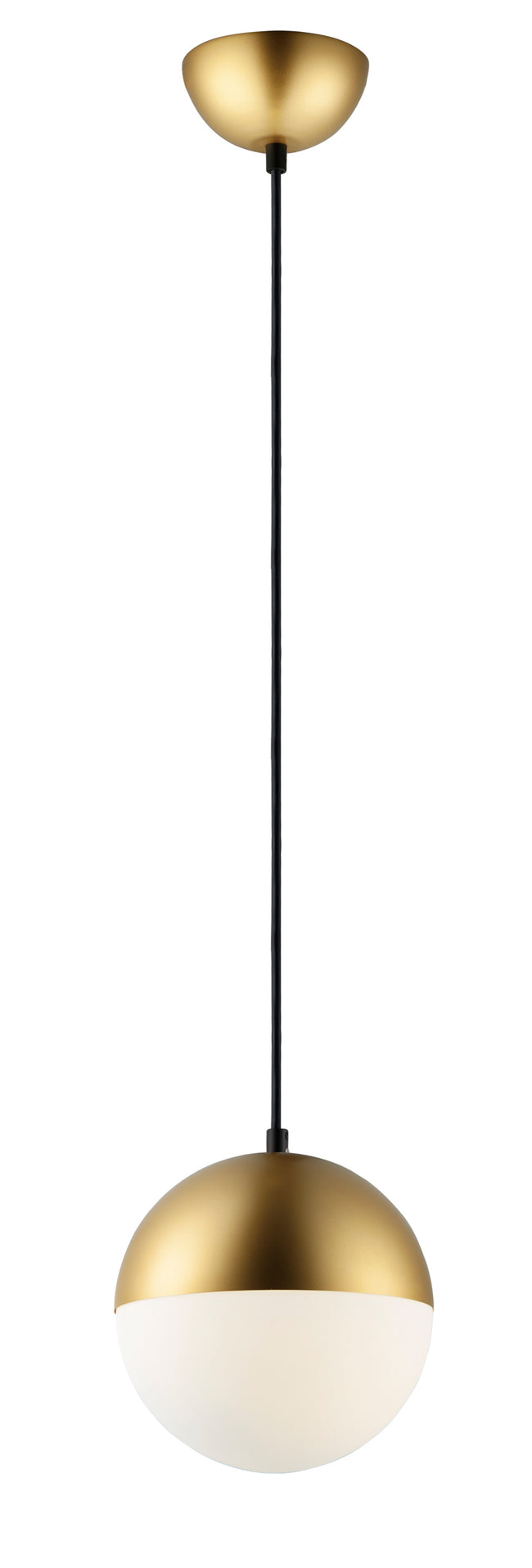 E20361-92MG - Half Moon 8.5" Pendant - Metallic Gold