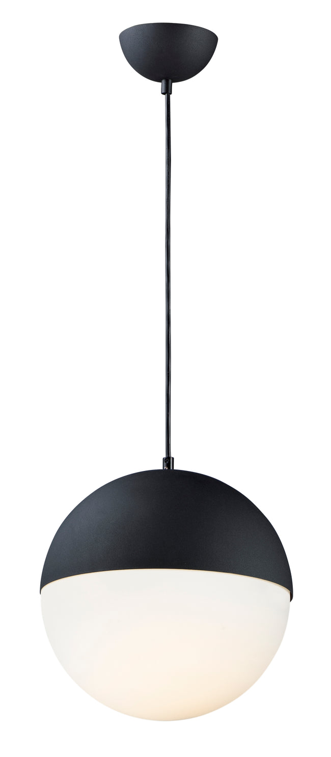 E20366-92BK - Half Moon 12" Pendant - Black