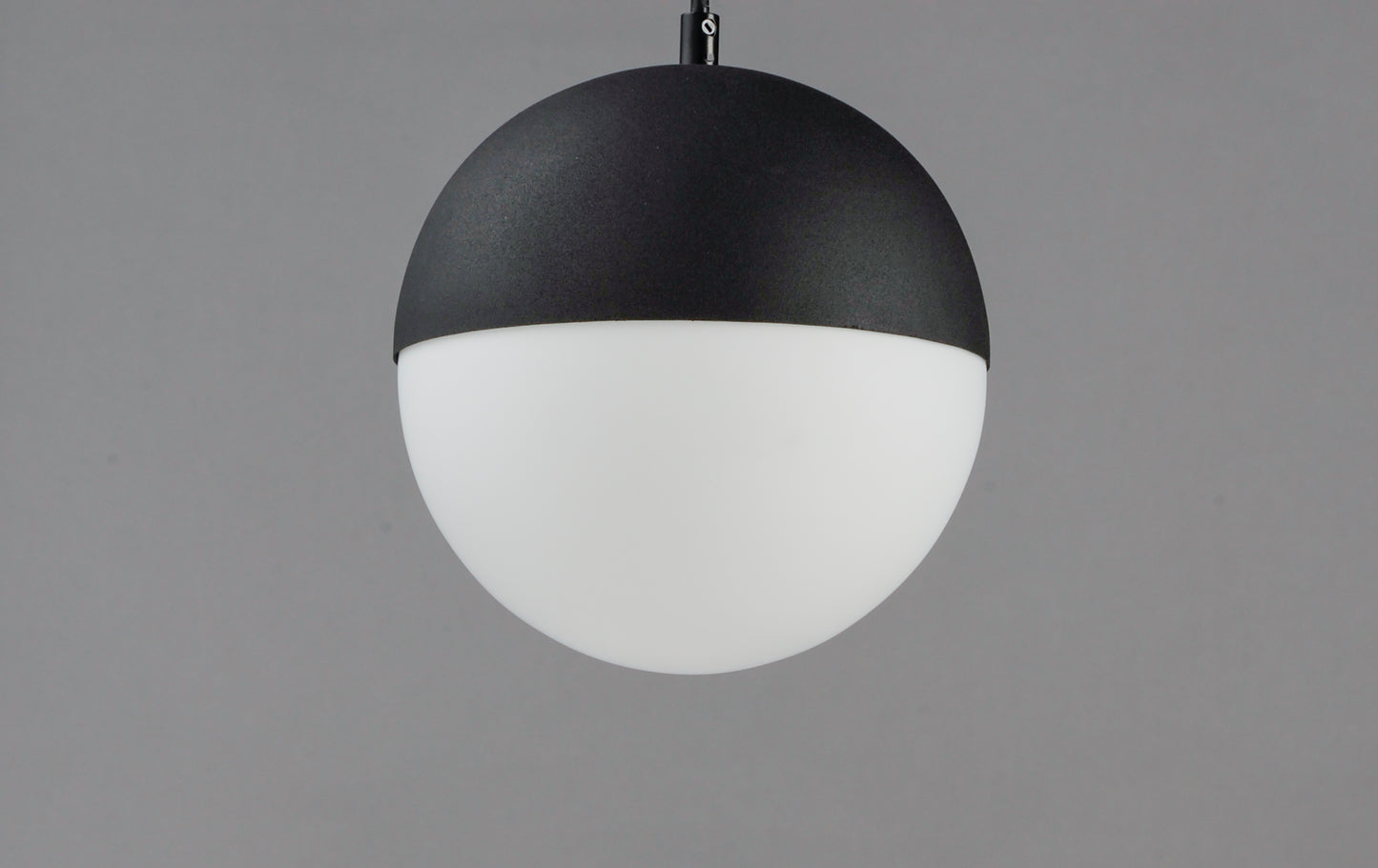E20366-92BK - Half Moon 12" Pendant - Black