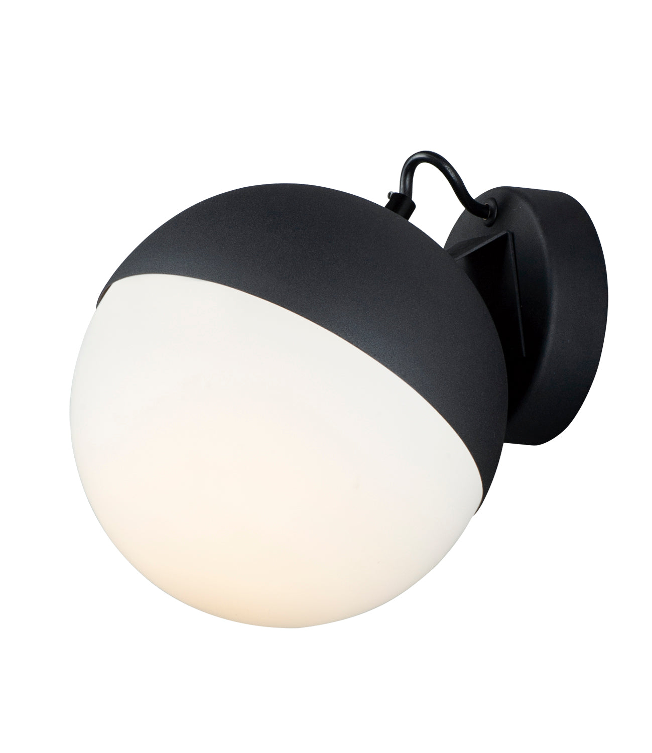 E20369-92BK - Half Moon 7.75" Wall Sconce - Black