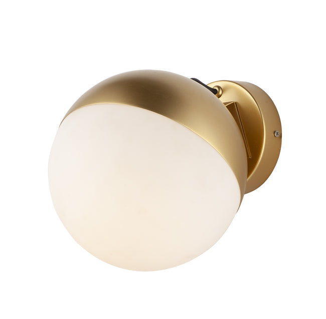 E20369-92MG - Half Moon 7.75" Wall Sconce - Metallic Gold