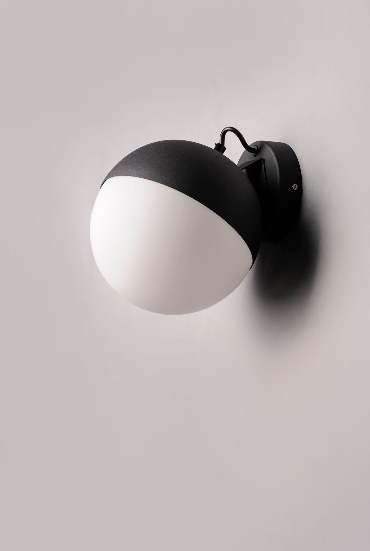 E20369-92BK - Half Moon 7.75" Wall Sconce - Black