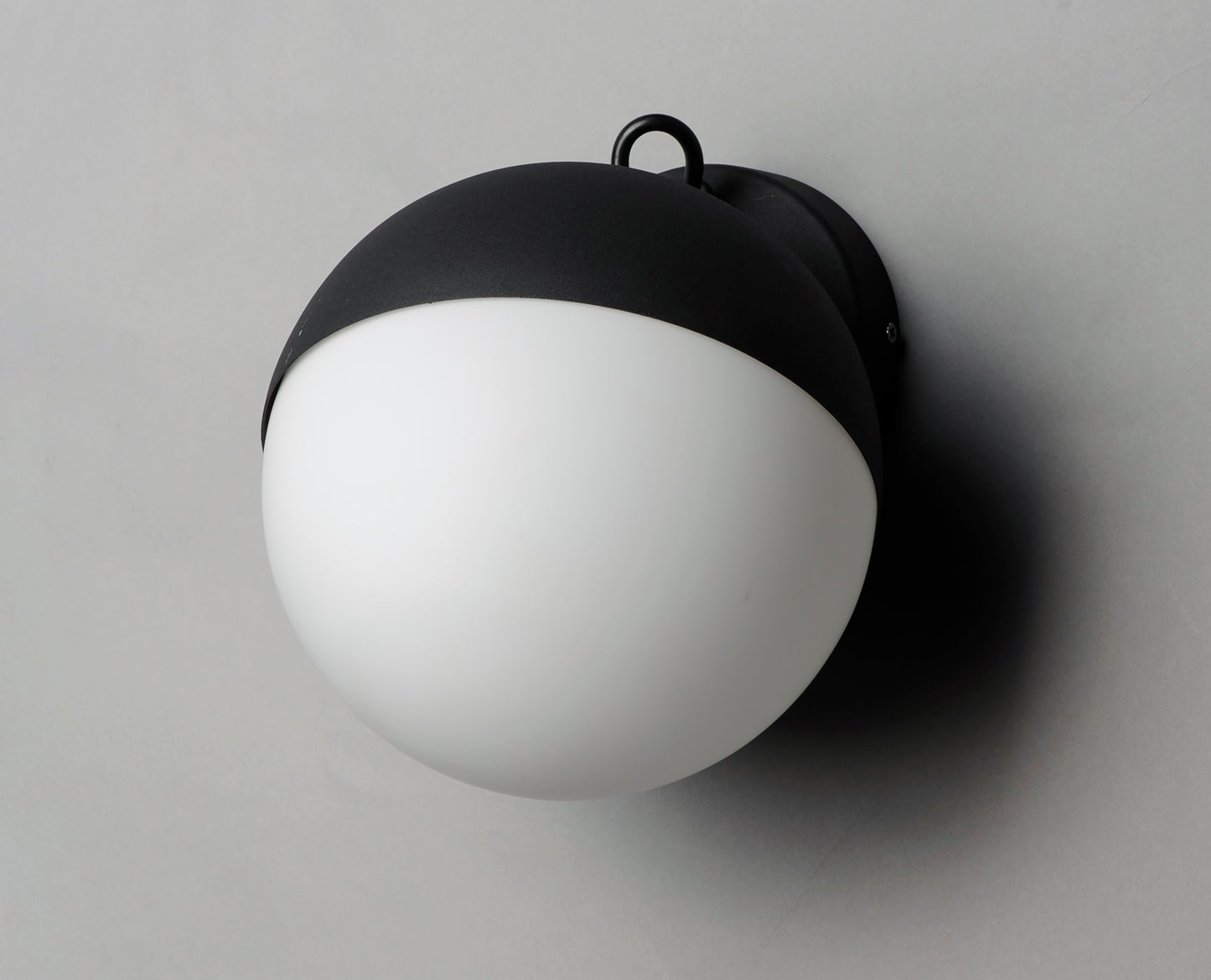 E20369-92BK - Half Moon 7.75" Wall Sconce - Black