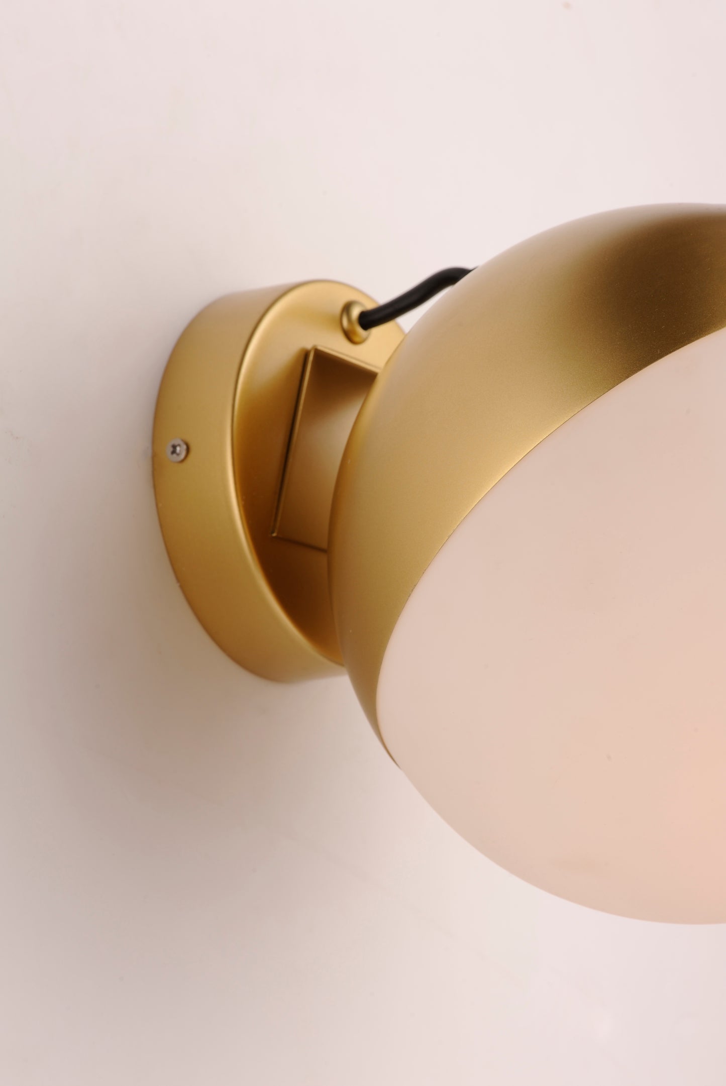 E20369-92MG - Half Moon 7.75" Wall Sconce - Metallic Gold