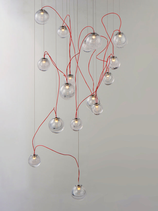 E20656-91PC - 16 Light Bobble 24" Chandelier - Polished Chrome