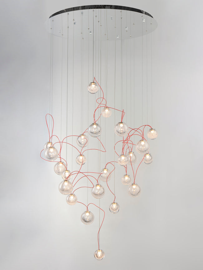 E20658-91PC - 24 Light Bobble 32" Chandelier - Polished Chrome