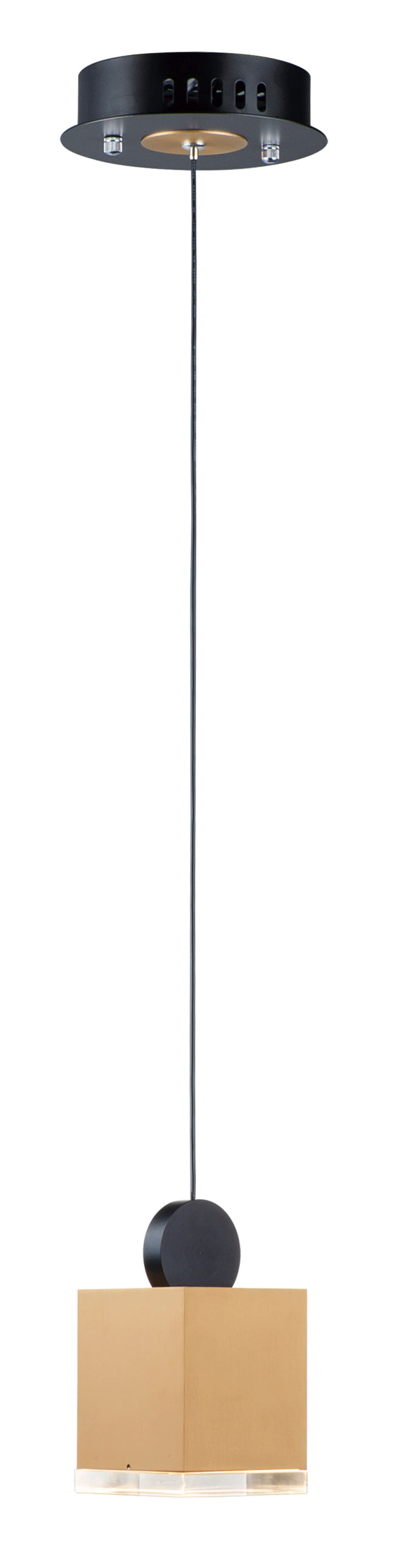 E20860-75BKGLD - Nob 6.75" Pendant - Black / Gold