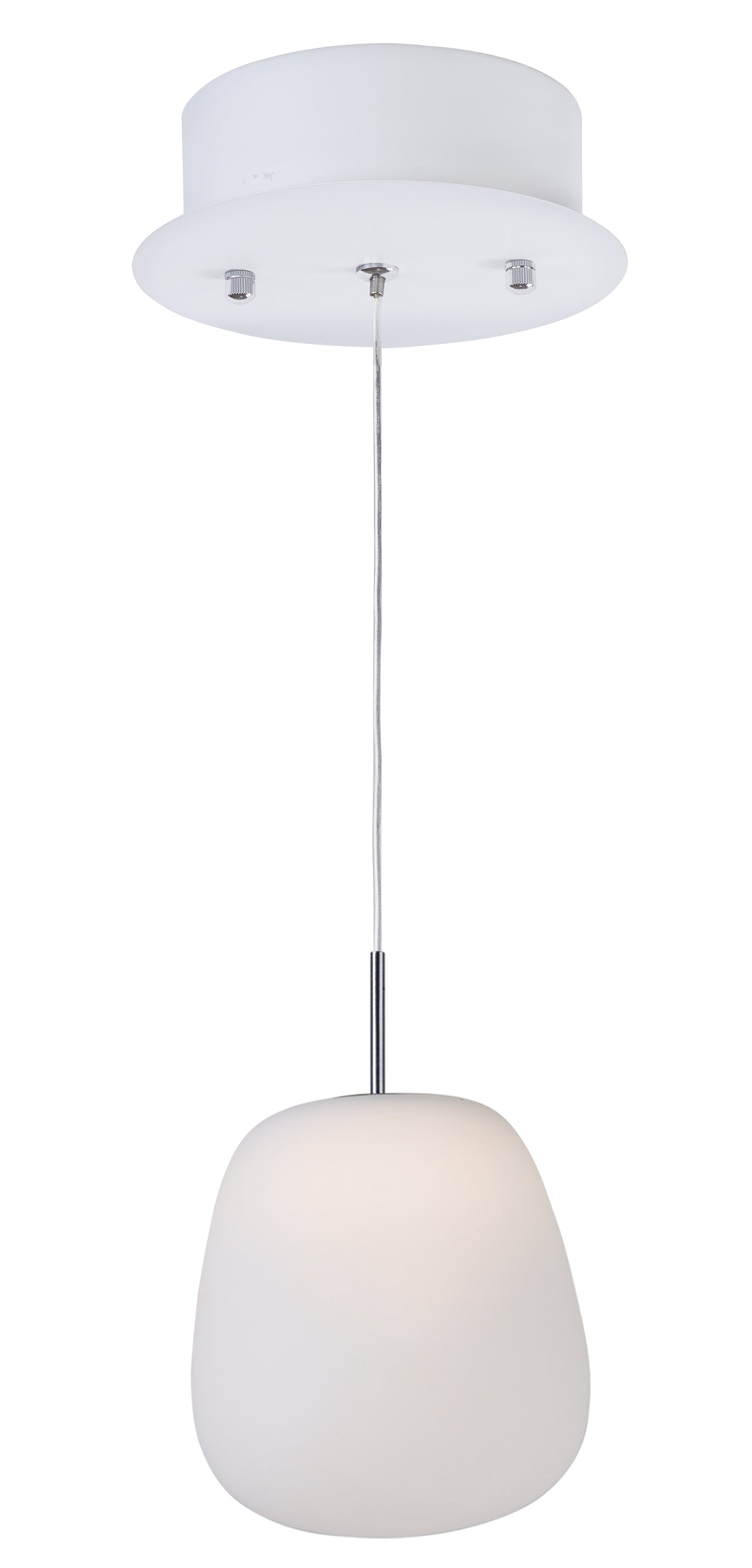 E21121-11WT - Puffs 7.5" Pendant - White