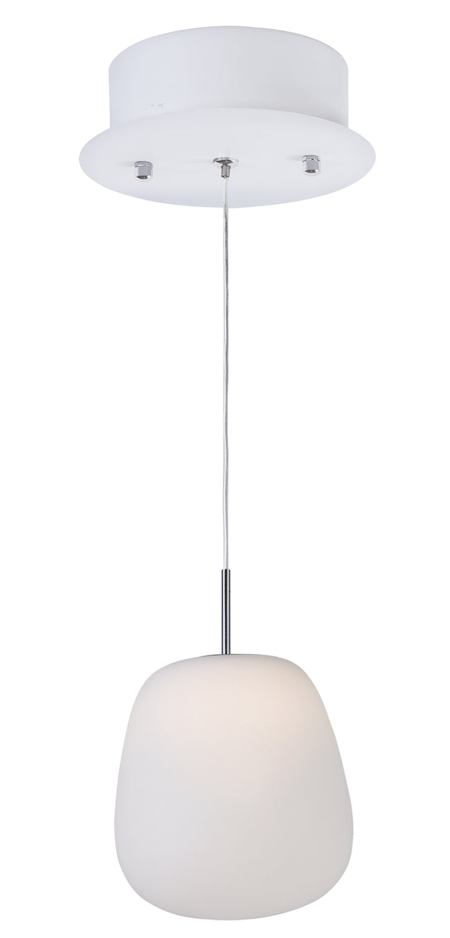 E21121-11WT - Puffs 7.5" Pendant - White