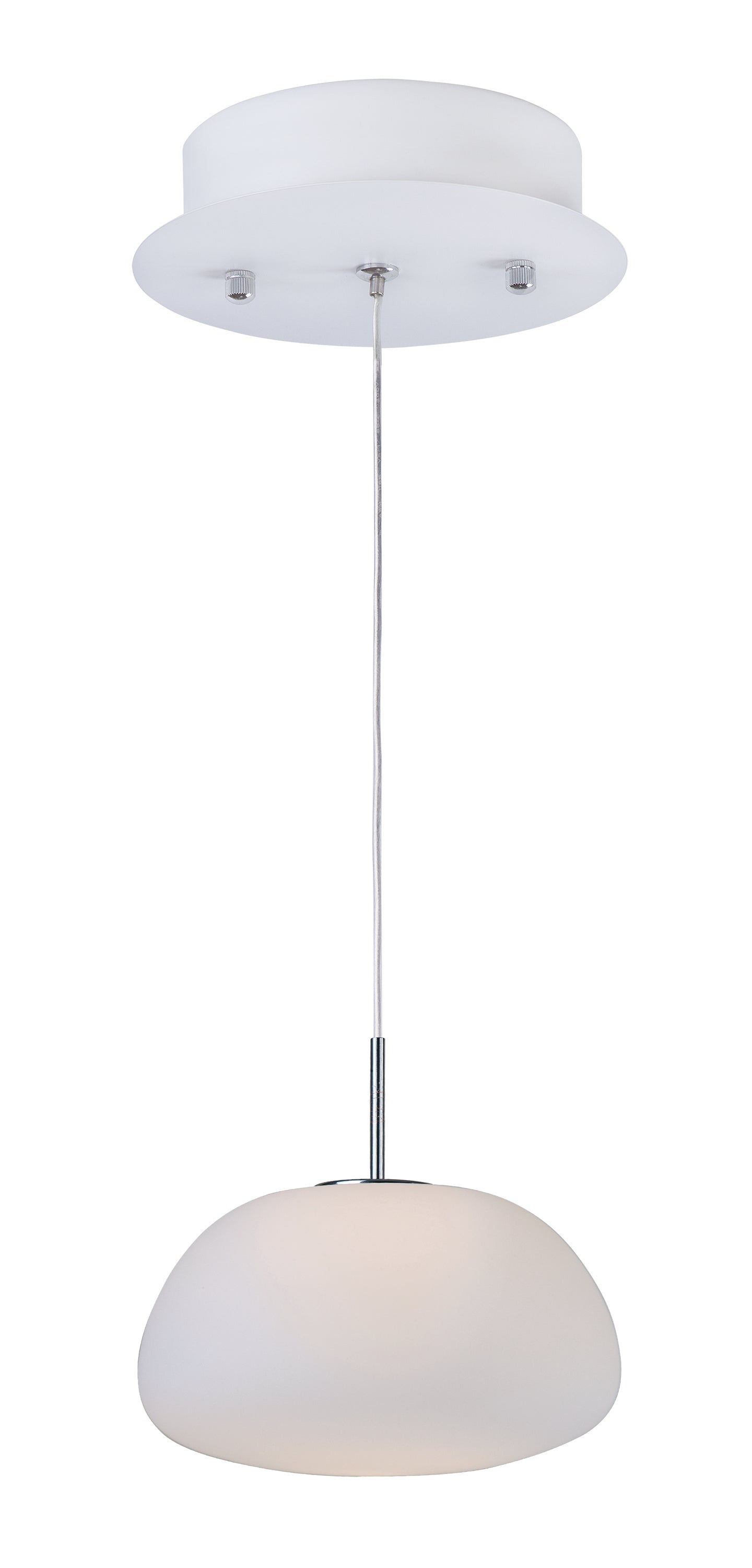 E21122-11WT - Puffs 6.25" Pendant - White
