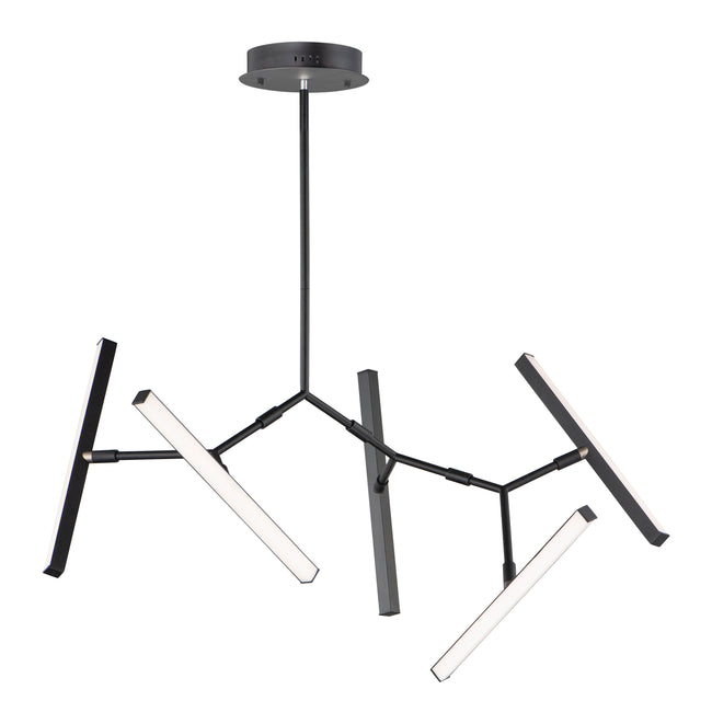E21244-BK - 5 Light Robotica 27" Chandelier - Black