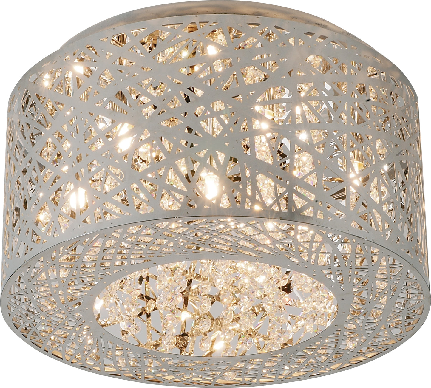 E21300-10PC - Inca 16" Flush Mount Ceiling Light - Polished Chrome