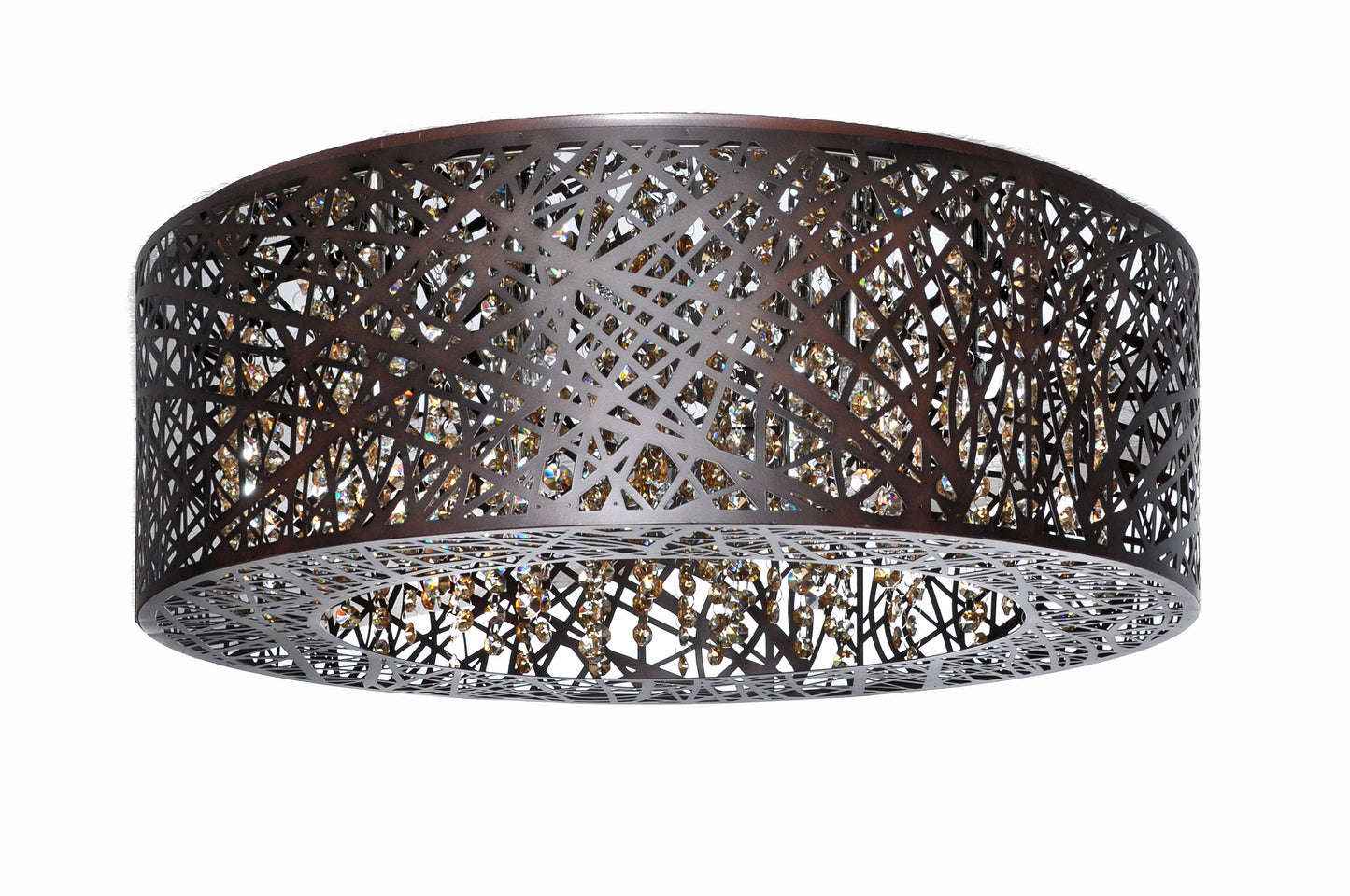 E21301-10BZ - Inca 24" Flush Mount Ceiling Light - Bronze