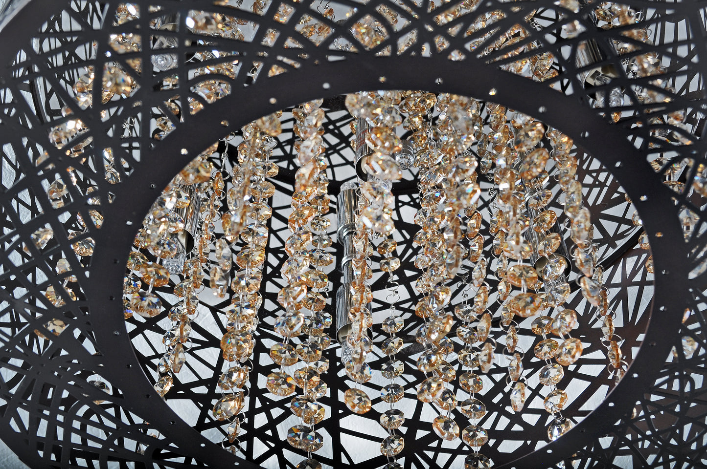 E21301-10BZ - Inca 24" Flush Mount Ceiling Light - Bronze