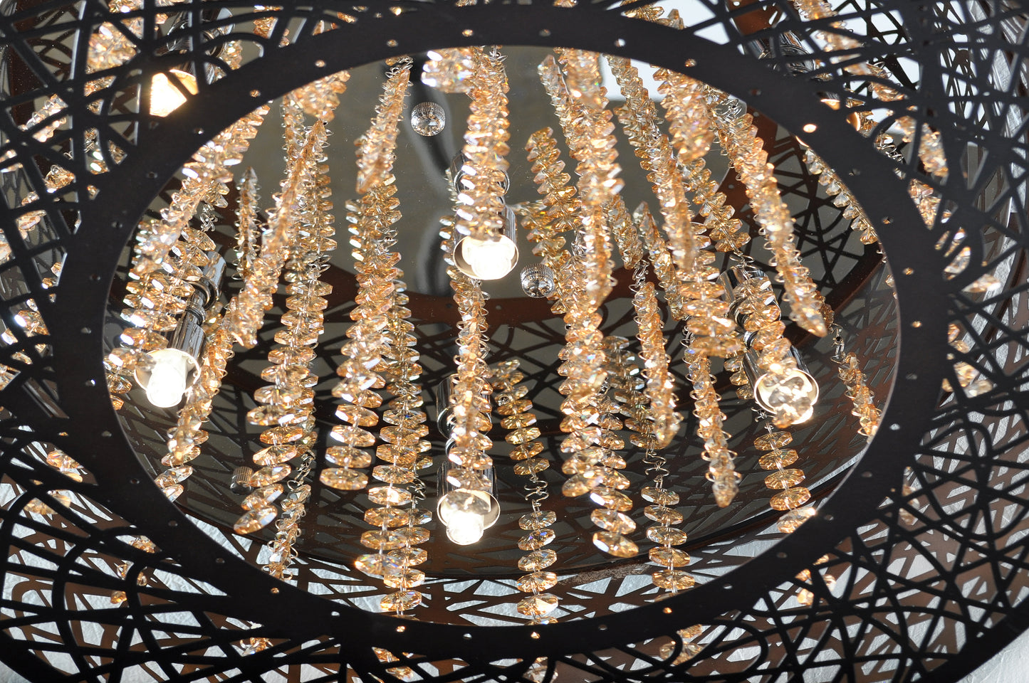 E21301-10BZ - Inca 24" Flush Mount Ceiling Light - Bronze