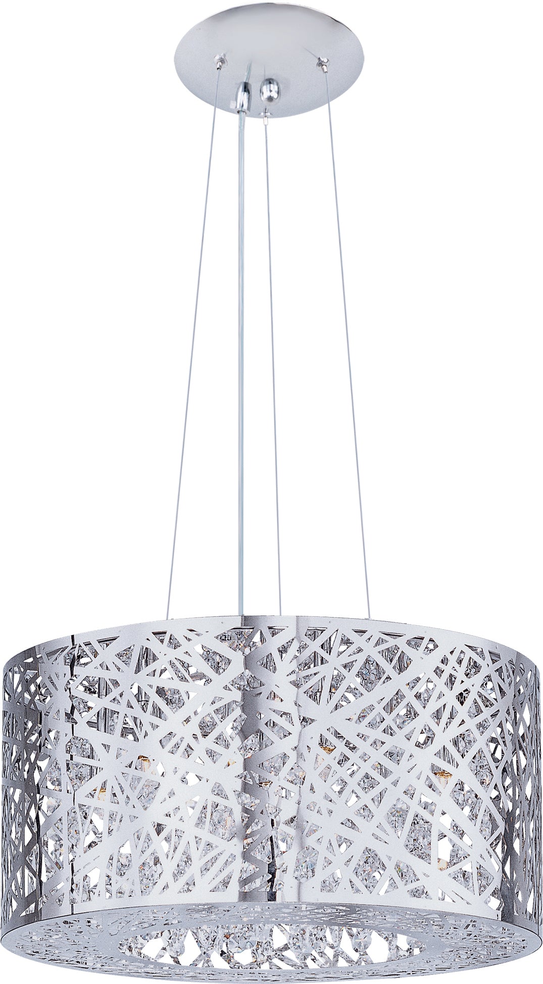 E21309-10PC/BUL - 7 Light Inca 16" Chandelier - Polished Chrome