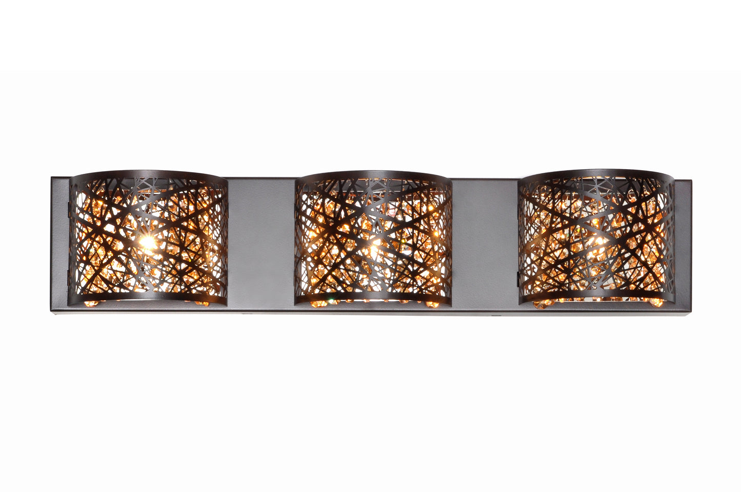 E21316-10BZ/BUL - Inca 3-Light Wall Mount W/LED Bulb - Bronze