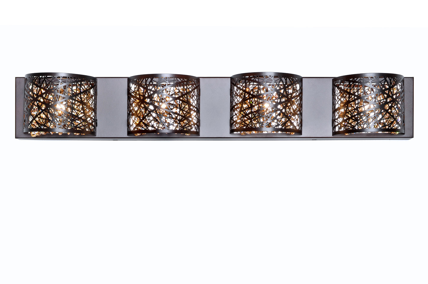 E21317-10BZ/BUL - Inca 4-Light Wall Mount W/LED Bulb - Bronze