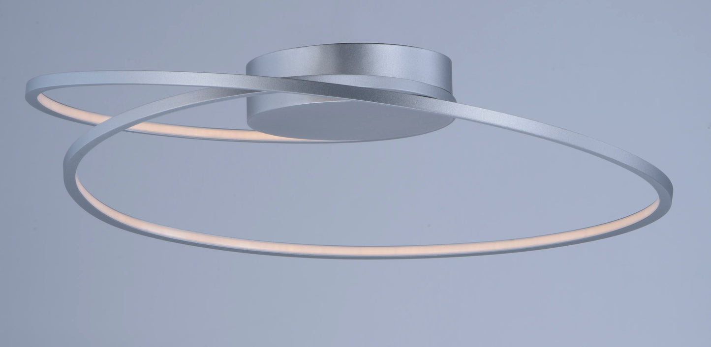 E21320-MS - Cycle 18" Flush Mount Ceiling Light - Matte Silver