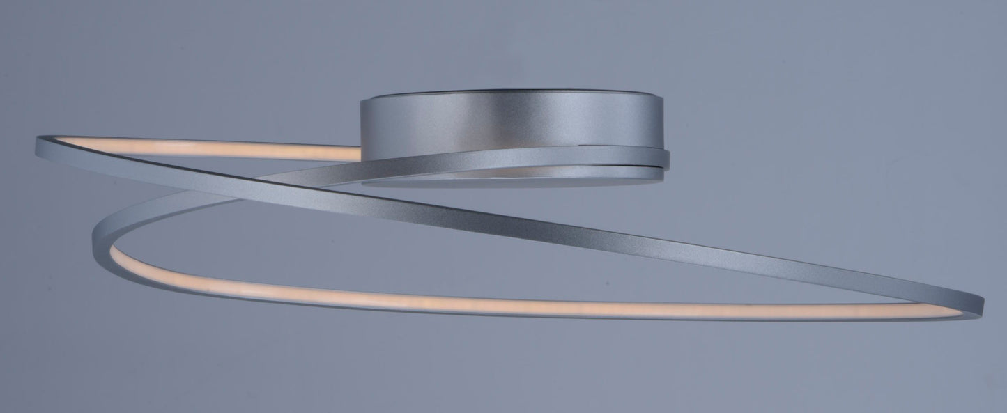 E21320-MS - Cycle 18" Flush Mount Ceiling Light - Matte Silver