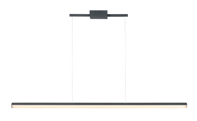 E21371-BK - 1 Light Hover 48" Chandelier - Black