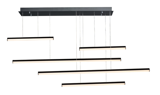 E21376-BK - 5 Light Hover 61" Chandelier - Black