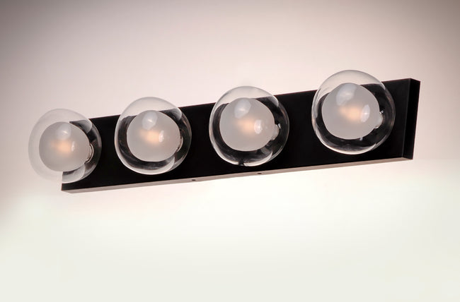 E21454-93BK - Pod 4-Light LED Bath Vanity - Black