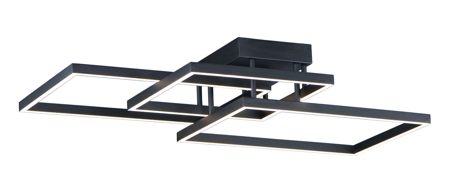 E21513-BK - Traverse LED 24" Flush Mount Ceiling Light - Black
