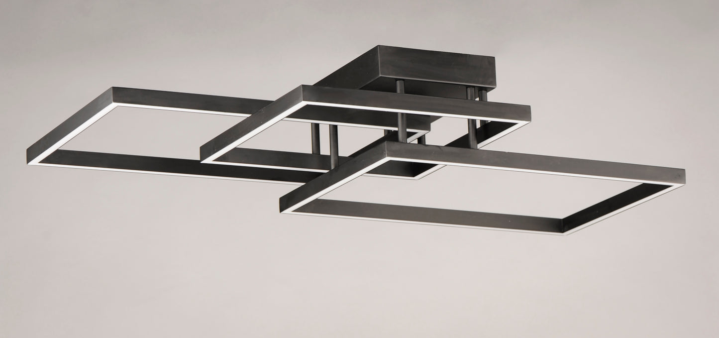 E21513-BK - Traverse LED 24" Flush Mount Ceiling Light - Black