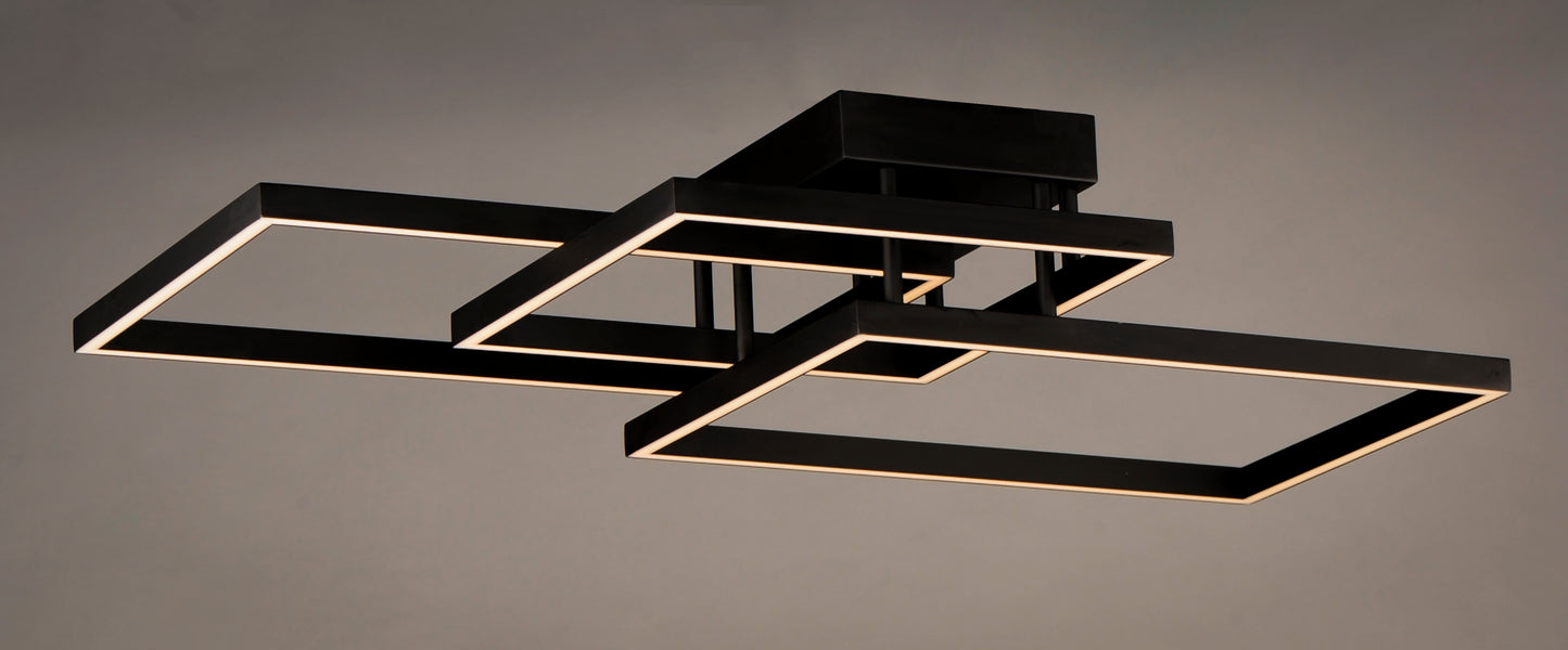 E21513-BK - Traverse LED 24" Flush Mount Ceiling Light - Black