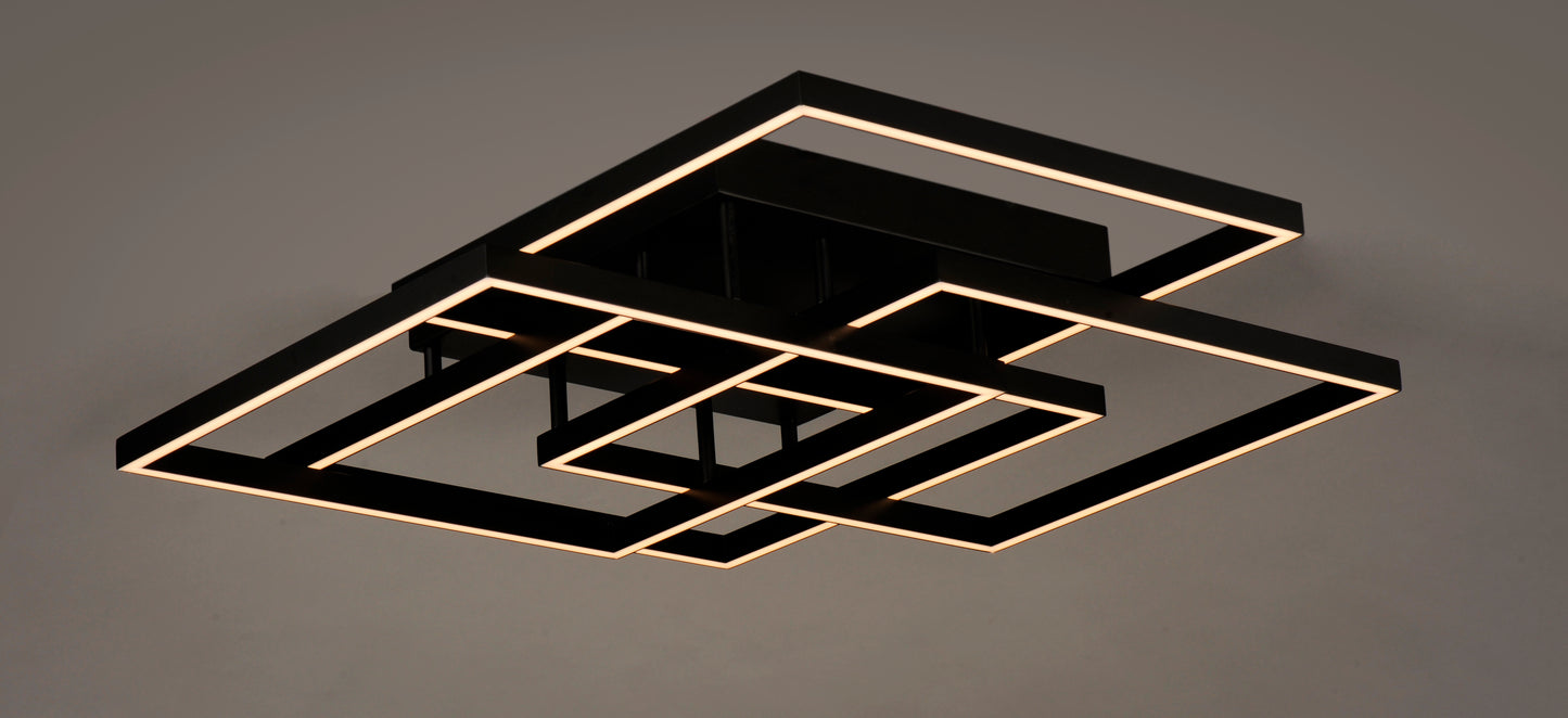 E21518-BK - Traverse LED 31" Flush Mount Ceiling Light - Black