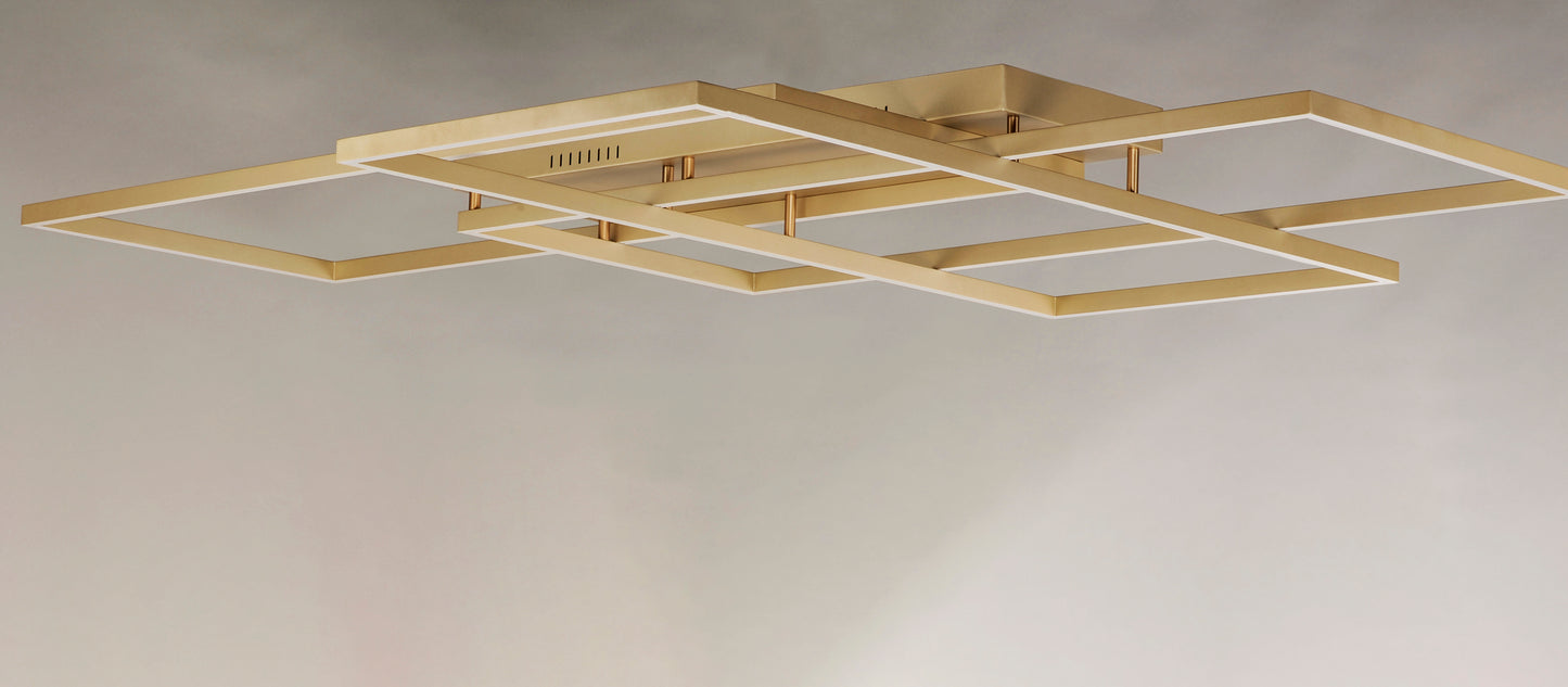 E21519-CHP - Traverse LED 48" Flush Mount Ceiling Light - Champagne