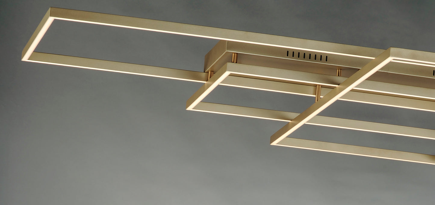 E21519-CHP - Traverse LED 48" Flush Mount Ceiling Light - Champagne