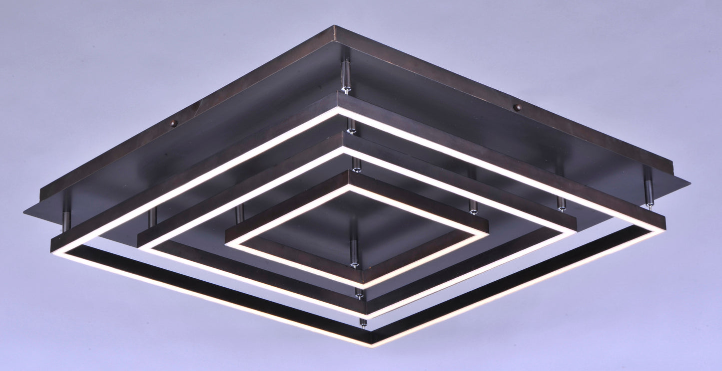 E22408-BZ - Quad 30" Flush Mount Ceiling Light - Bronze