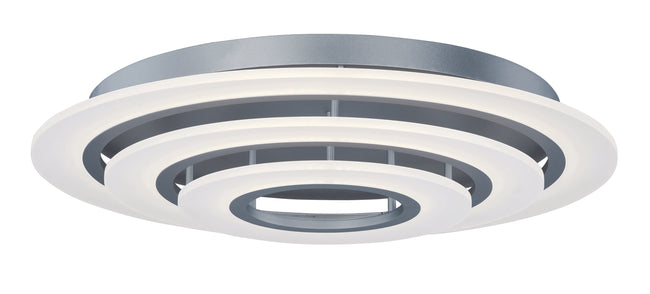 E22667-11MS - Saturn II LED 32" Flush Mount Ceiling Light - Matte Silver