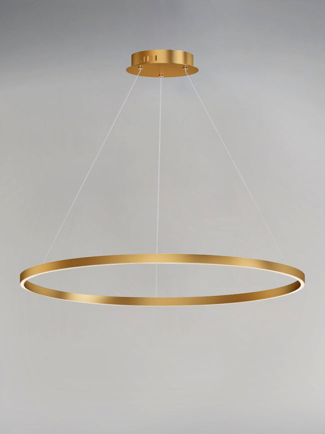 E22728-GLD - Groove WiZ 40" Pendant - Gold