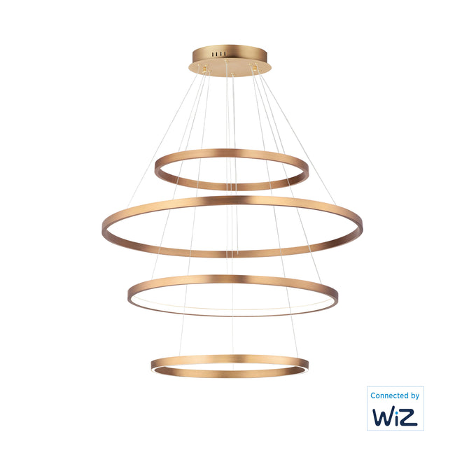 E22729-GLD - Groove WiZ 40" Pendant - Gold