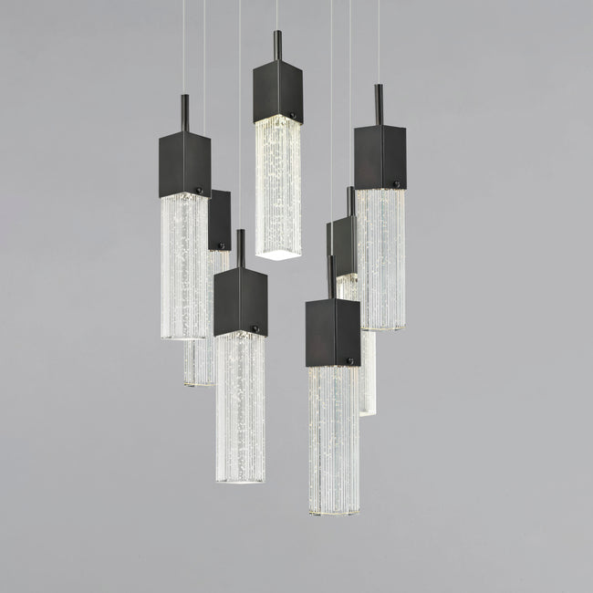 E22767-89BZ - 7 Light Fizz III 14" Chandelier - Bronze