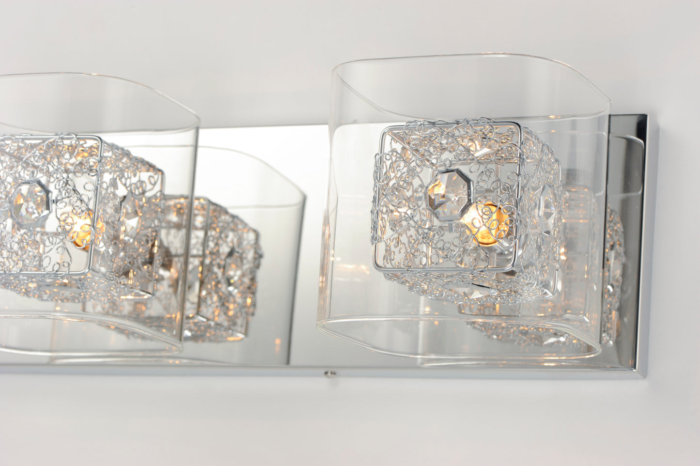 E22834-18PCPC - Gem 4-Light Bath Vanity with PC Shade - Polished Chrome