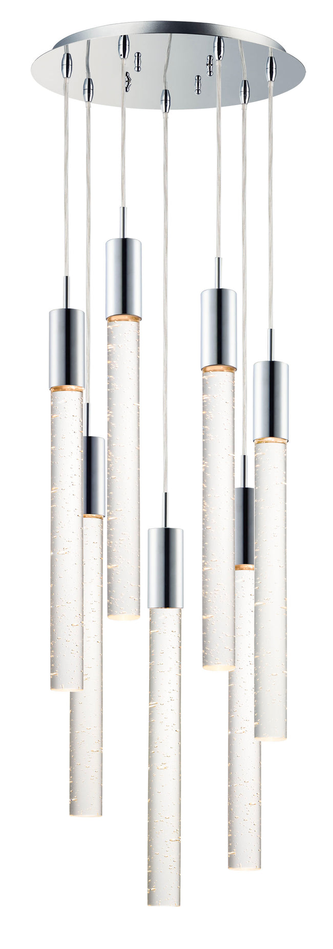 E22877-91PC - 7 Light Big Fizz 16" Chandelier - Polished Chrome