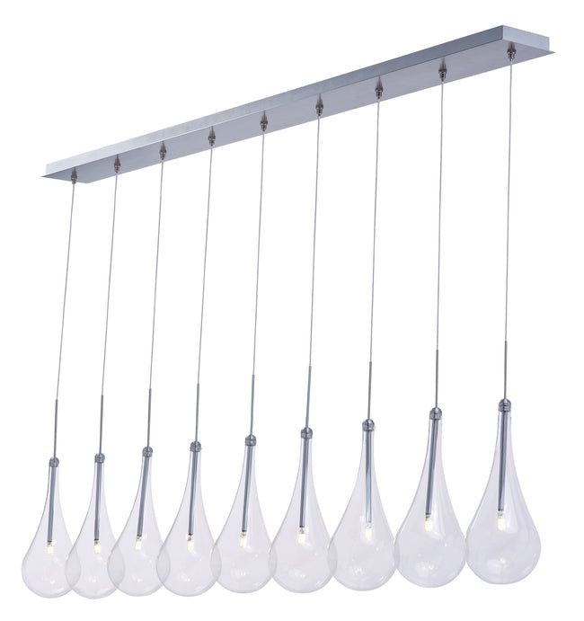 E23129-18PC - 9 Light Larmes LED 4.5" Chandelier - Polished Chrome