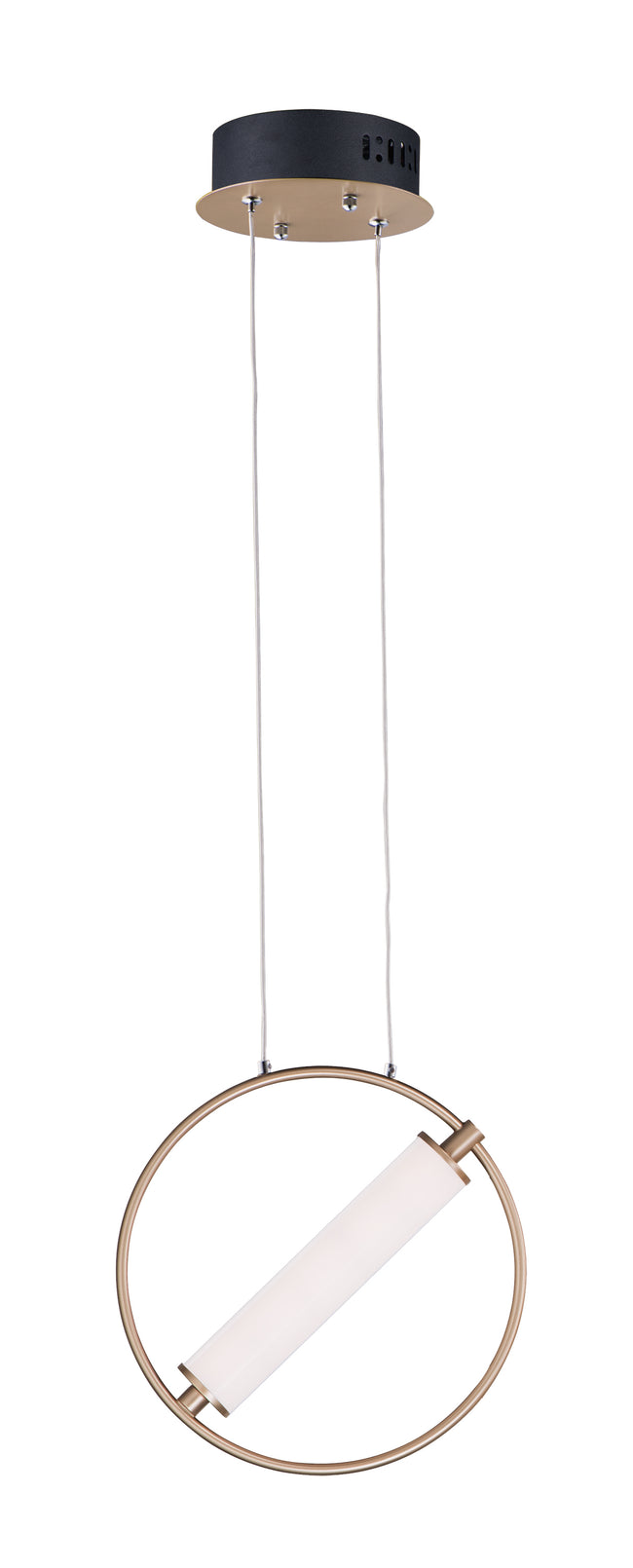 E23273-93BKSFTG - Flare 12" Pendant - Black / Soft Gold