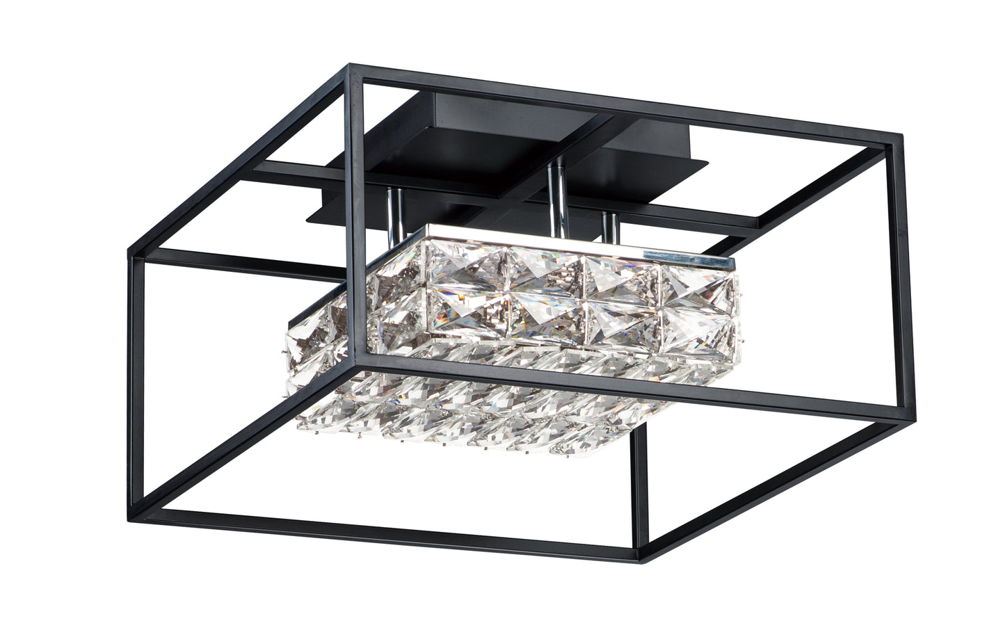 E23300-20BK - Zephyr 16" Flush Mount Ceiling Light - Black