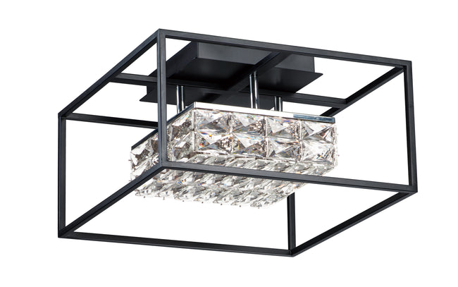 E23300-20BK - Zephyr 16" Flush Mount Ceiling Light - Black